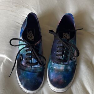 Vans Cosmic Print Authentic Sneakers - Blue, Purple, Black